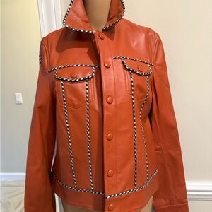 Stylish Orange Women's Jacket